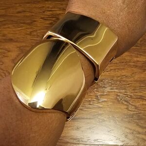 Chunky Gold Statement Cuff Bracelet